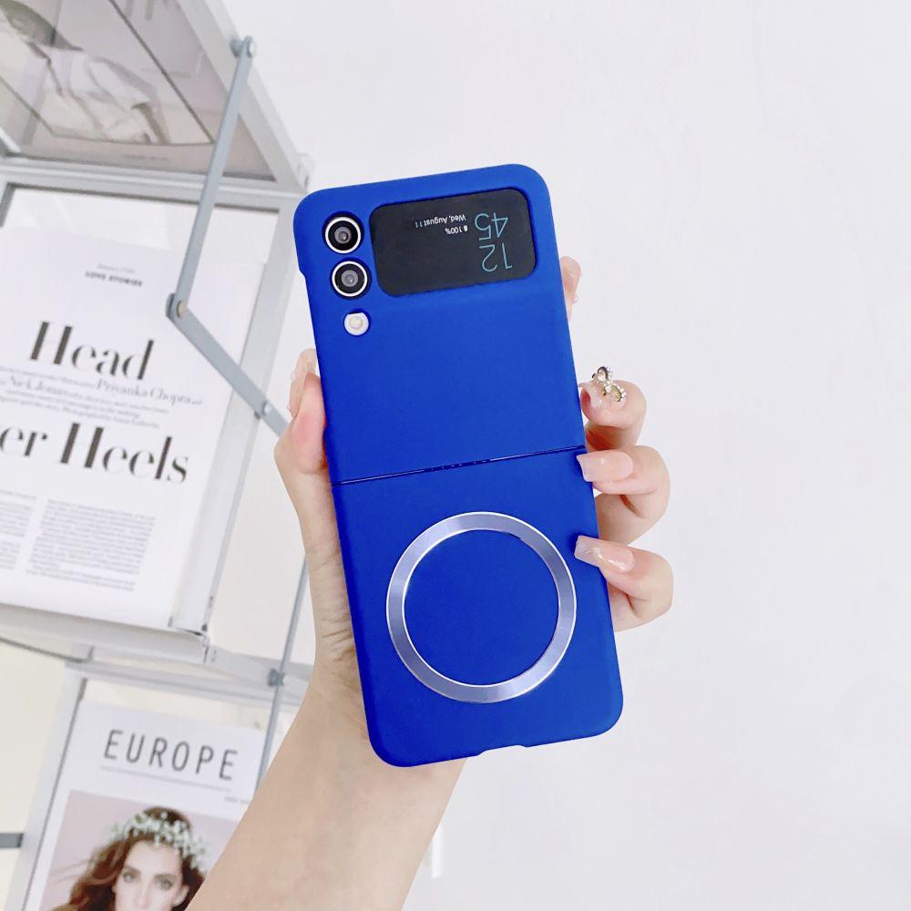 Чехол с беспроводной зарядкой на магните для Samsung Galaxy Z Flip 4, ультратонкий, удобный для кожи, жесткий чехол Magsafe для Samsung Zflip3