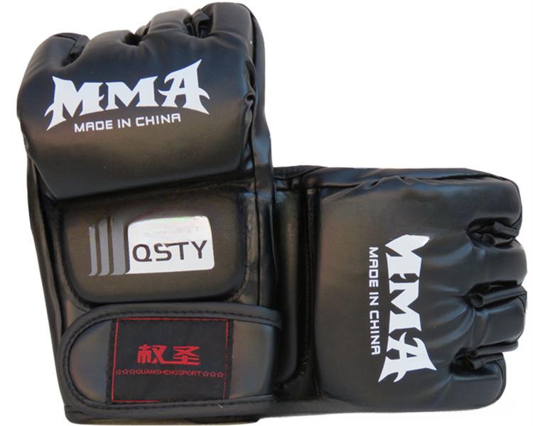 Перчатки для боев ММА с полупальцами, боксерские перчатки, профессиональные перчатки для тхэквондо, каратэ, муай-тай, для тренировок, для мужчин
