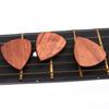 Wooden Guitar Pick Smooth Surface Burr-Free Compact Size Portable Handcrafted Guitar Pick Accessories