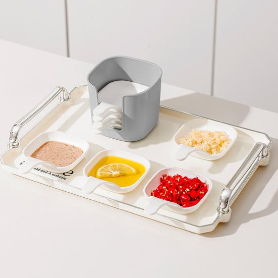 6 шт., блюдо для вертела с ручкой, держатель для хранения, пищевой многофункциональный обеденный стол, мусор, закуска, десерт, фруктовая закуска, сервировочная тарелка