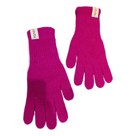 Зимние вязаные перчатки Эластичные теплые перчатки Однотонные перчатки с пальцами