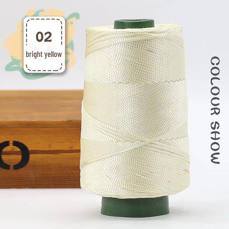 Легкая мерсеризованная хлопковая и льняная нить для шляп, обуви, сумок, подушек. Идеально подходит для изделий ручной работы с усовершенствованной шелковой нитью.
