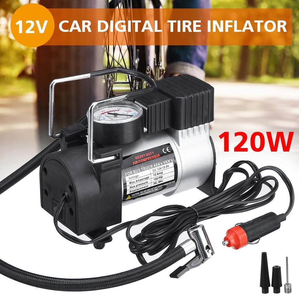 12V 150 PSI Portable Digital Tire Inflator Multifunctional Auto Tyre Pump Air Chuck for Car Truck Bike Motorcycle Rubber Boat