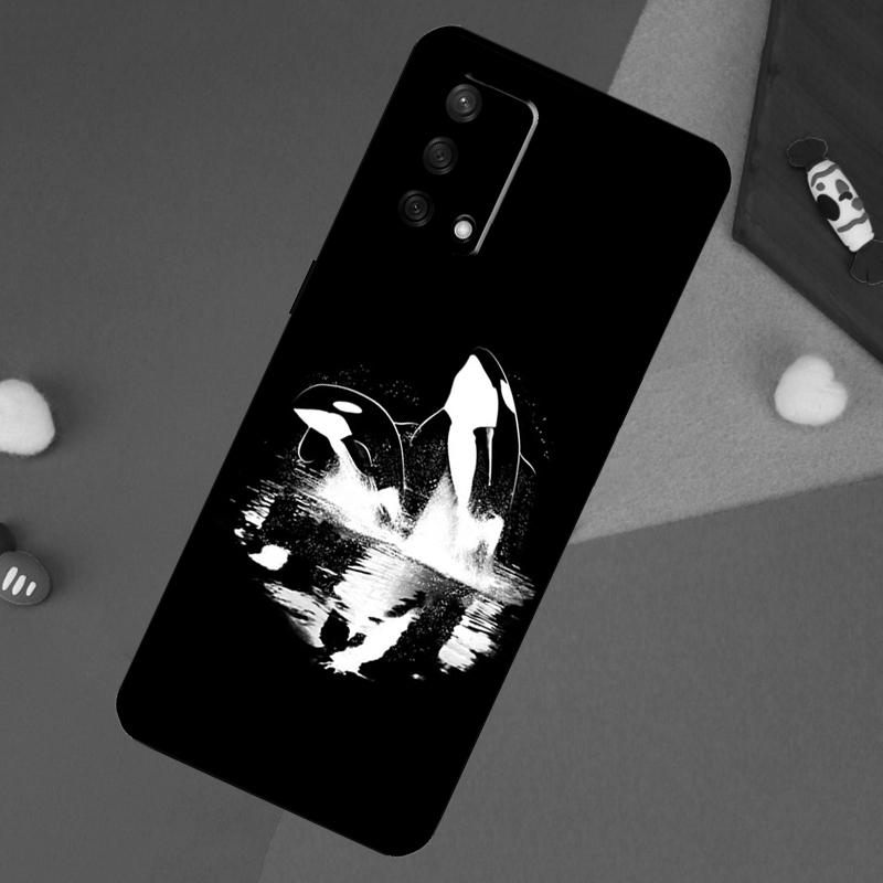 Чехол Косатка Orca для OPPO A98 A78 A58 A18 A96 A76 A16 A15 A17 A77 A5 A9 A74 A94 A52 A72 A53S A54S A57S