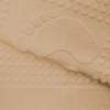 Bathroom rug 50x70 TERRY rectangular FOOT pattern, light beige color
