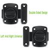 Black Door Lock Latch Rotate Bolt Gate Latches Portable Thickening Latch  Worker
