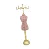 Jewelry Display Stand Holder Mannequin Dress Easy To Use Necklace Showcase Hanging Rack