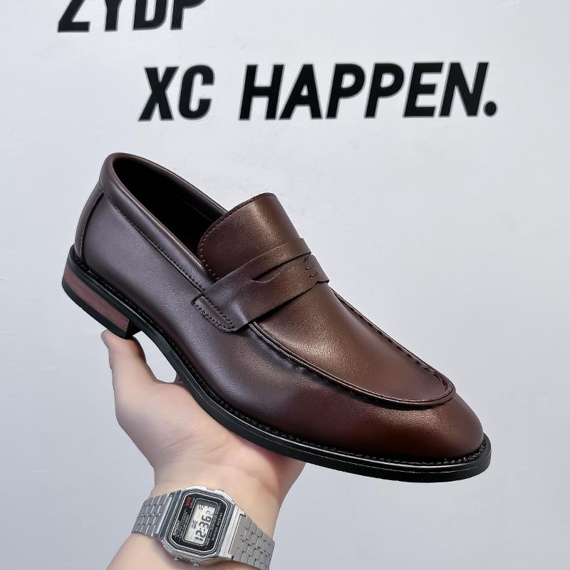 Fashion New Brand Business Men Shoes Fashion Male Wedding Shoes Outdoor All-match Flats Handmade Mens Loafers Leather Men's Dress Shoes
