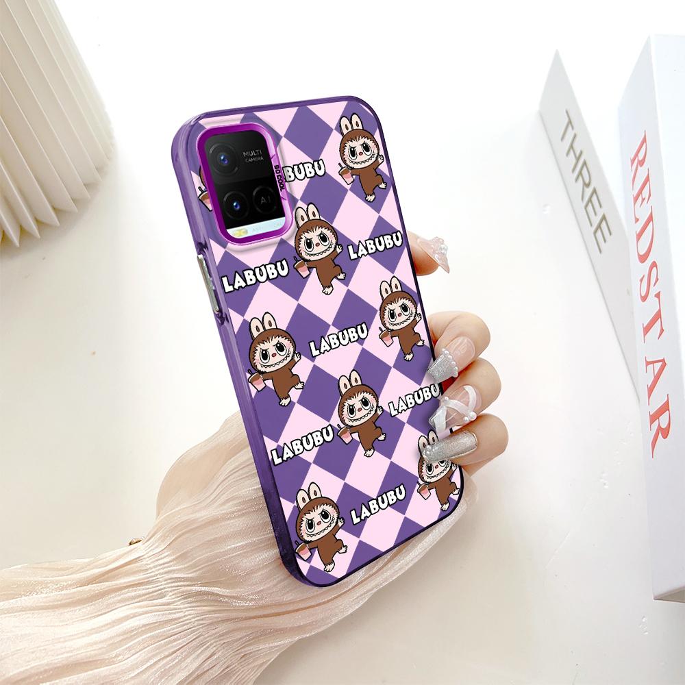 Окрашенный узор, красочный серебристый, двухсторонний, жесткий, противоударный чехол для телефона Vivo