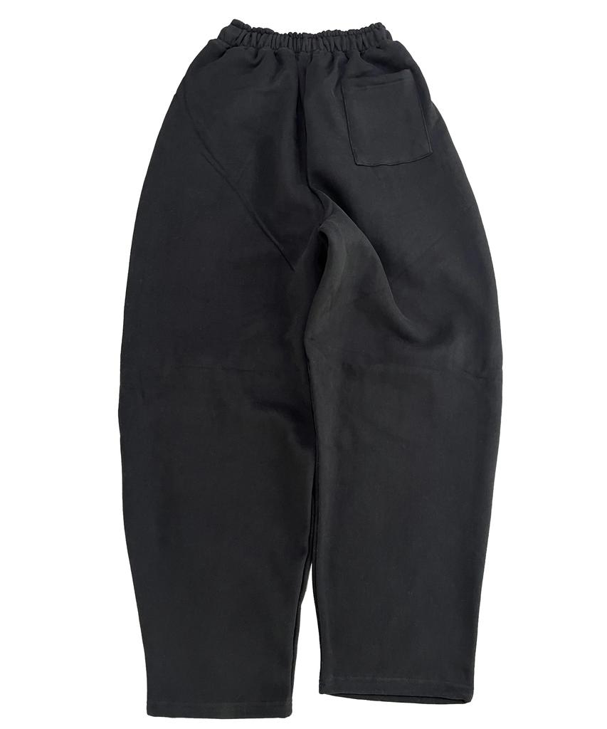 SK8ER ROCK Mini Logo Napping Sweat Curved Pants ((Black))