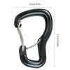 Durable Aluminum Carabiner Clip 800kg Strength for Outdoor Swing, Traveling,Backpacking Durable& Rustproof Carabiners
