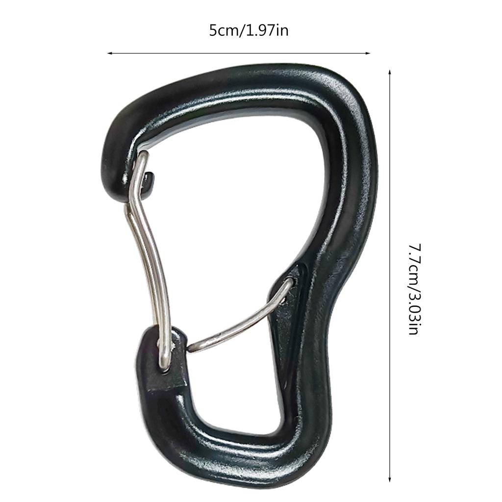 Durable Aluminum Carabiner Clip 800kg Strength for Outdoor Swing, Traveling,Backpacking Durable& Rustproof Carabiners