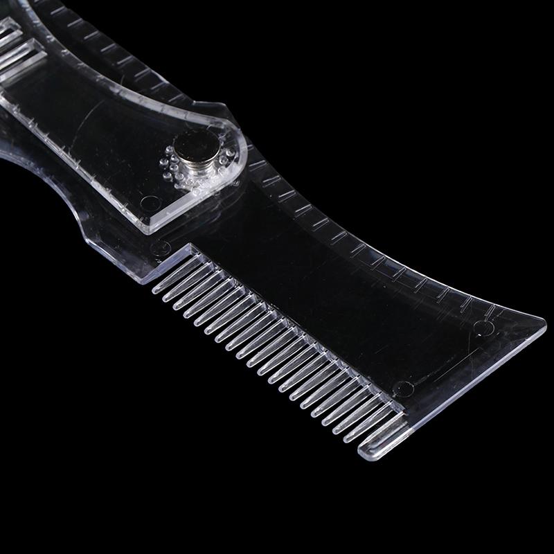 Регулируемый инструмент для формирования бороды, мужской портативный трафарет для укладки, шаблон-расческа, триммер