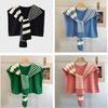 Plus-Sized Stripes Shawl Lightweight Knitted Wrap New Shoulder Scarf for Women