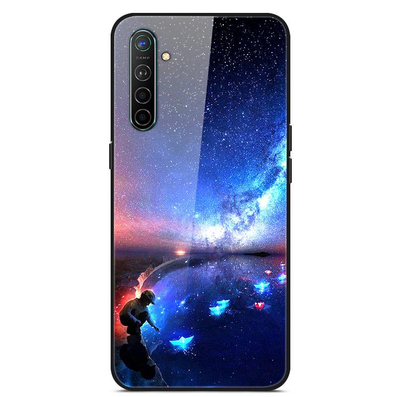Для OPPO Realme XT Закаленное Стекло Чехол Мягкий Бампер Жесткий Funda Для OPPO Realme 6 Pro Realme X2 XT Чехол для Телефона Realme6 Задняя Крышка