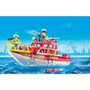 PLAYMOBIL 71598 Bateau de sauvetage et pompiers, Les pompiers, Action Heros, Dès 4 ans