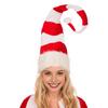 Рождественская шапка Санты, плюшевая красная и белая шапка Санты, украшение для праздничного костюма, аксессуар для домашних вечеринок