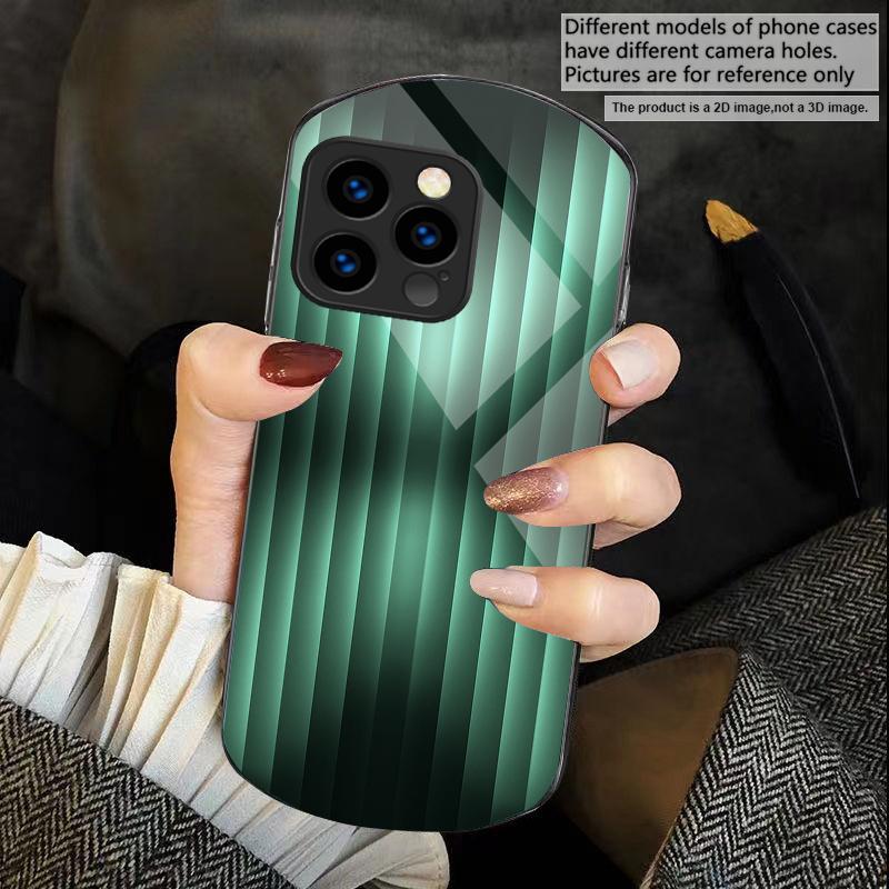 Коричневый нежный градиент Для iPhone 17 16 15 14 Pro 13 Plus 12 mini 11 Pro Max XR X S 7 8 Эллиптический закаленный стеклянный чехол для телефона
