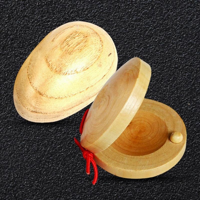Wood Music Instrument Castanets Eggs Shakers Orff Percussion Instruments Children Entertainment Toy for Classroom