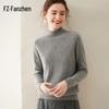 Fanzhen Women's Semi-High Collar Thickened Cashmere Sweater