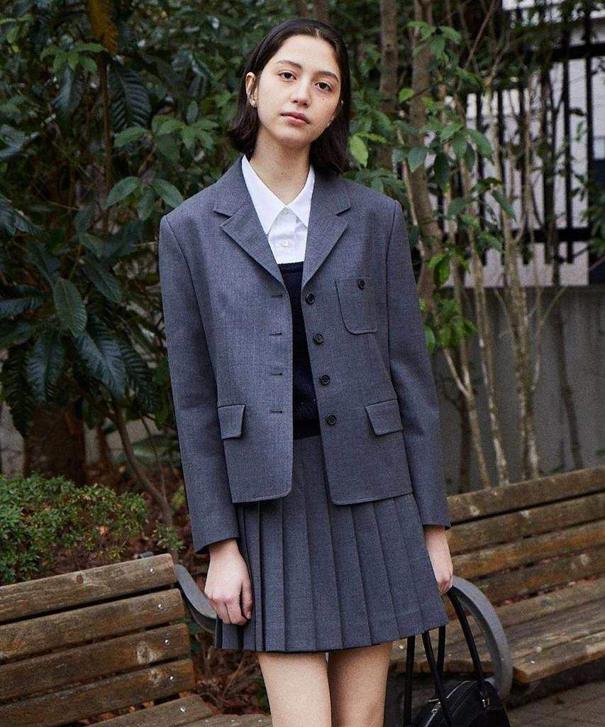 Ttudement Vintage Wool Jacket Charcoal