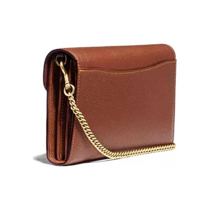Coach Табби 20 Woc Классическая Черепаховая Эффект Пряжка С Кросс-Боди Сумка Маленькая Женская Сумка Через Плечо Карамель 79440-V5L4A