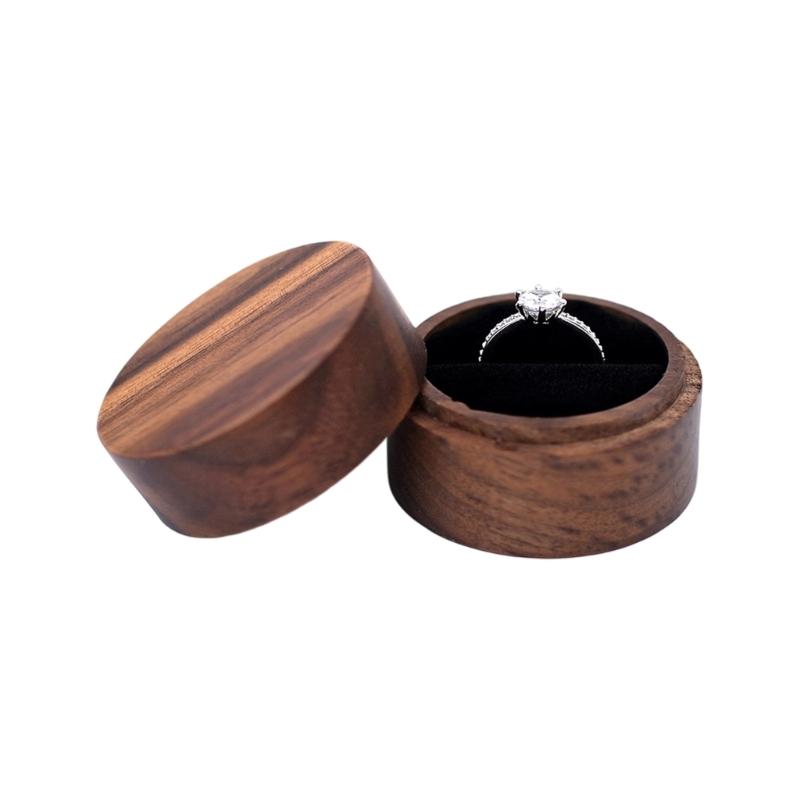 Rings Display Box Wood Rings Storage Case Jewellery Organiser Storage Chest For Engagement Proposal Jewelry Display