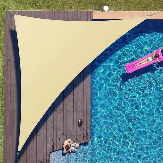 Треугольный солнцезащитный козырек, парус, водонепроницаемый, блокирующий УФ-излучение, навес от солнца, уличный тент, тент для заднего двора, сада, террасы, перголы