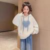 2024 Spring & Autumn Hooded Sweatshirts for Big Girls - New Style Children's Tops