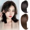 Заколка-полуободок, парик-обруч для волос, сменный блок, заплетенный в косу рыбий хвост, накладка для волос, вечеринка