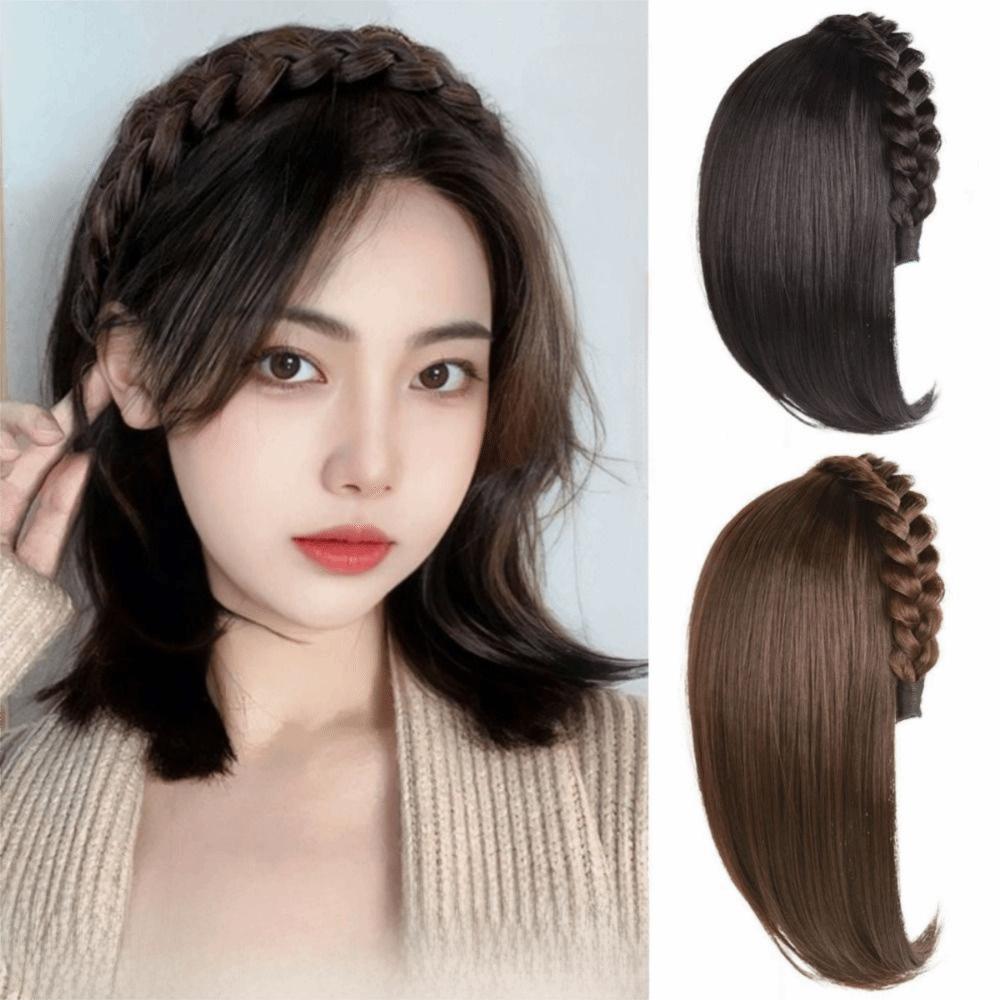 Заколка-полуободок, парик-обруч для волос, сменный блок, заплетенный в косу рыбий хвост, накладка для волос, вечеринка