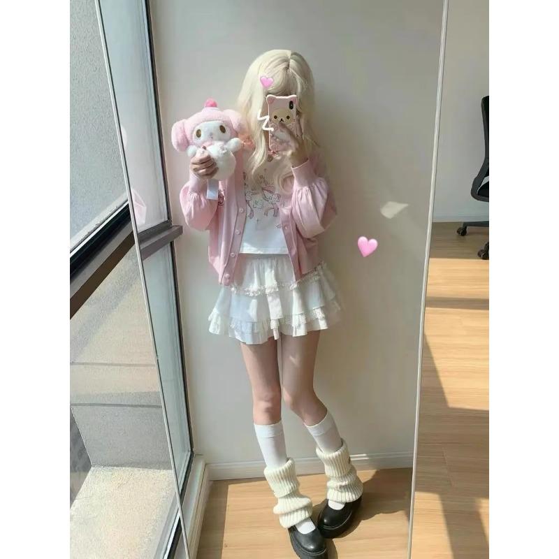 Kawaii кролик графический розовый футболки женские японский стиль Y2k милый мультфильм футболки Harajuku милые топы с короткими рукавами летние