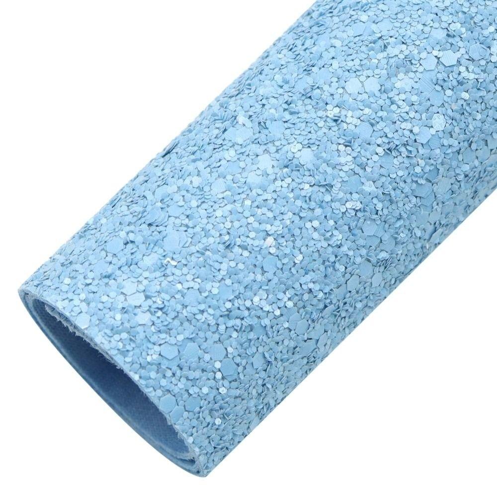 Chunky Glitter Artificial Leather Fabric Colorful Glitter Faux Leather  DIY Hairbow Accessories