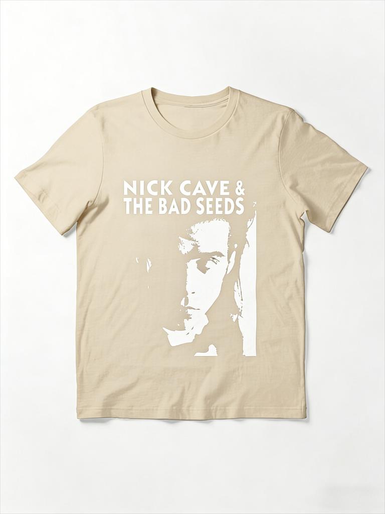 Летняя Унисекс футболка Nick Cave And The Bad Seeds Хлопок Короткий рукав Графическая Унисекс Стильная для активного отдыха на природе
