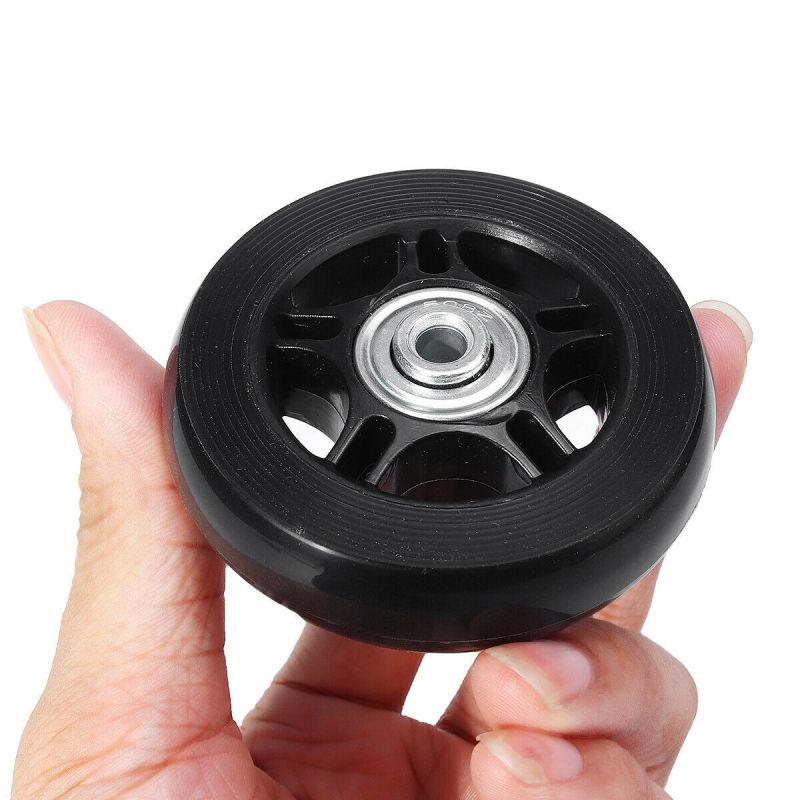 2Pcs Silent Trolley Box Travel Box Universal Wheel Rubber Wheel Travel Box Bearing Repair Kit