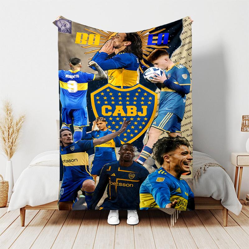 1pc Blanket - Club Atlético Boca Juniors Print Design, Lightweight Blanket for Sofa, Bed- Soft &Warm, Gift for All Seasons