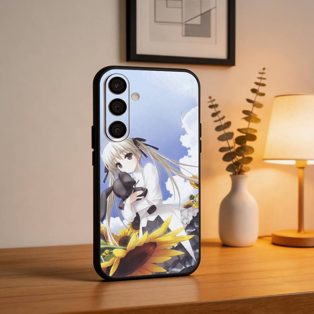 Чехол для телефона Y-Yosuga no S-Sora Аниме для Samsung A73,72,71,53,52,51,22,91,80, Мягкая черная крышка