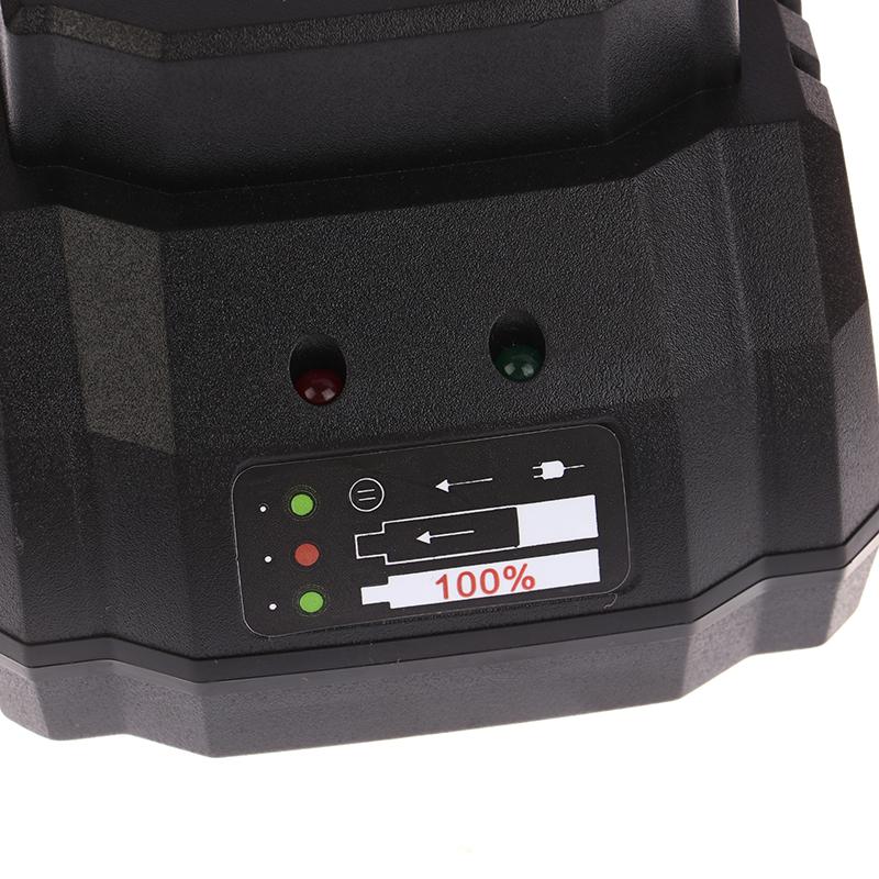 1 шт. Зарядное устройство для аккумулятора электроинструментов Подходит для литий-ионного аккумулятора Портативное быстрое зарядное устройство