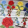 Embroidered Patches Floral Long String Flowers Embroidery Patches Iron On Patch Clothes Sticker