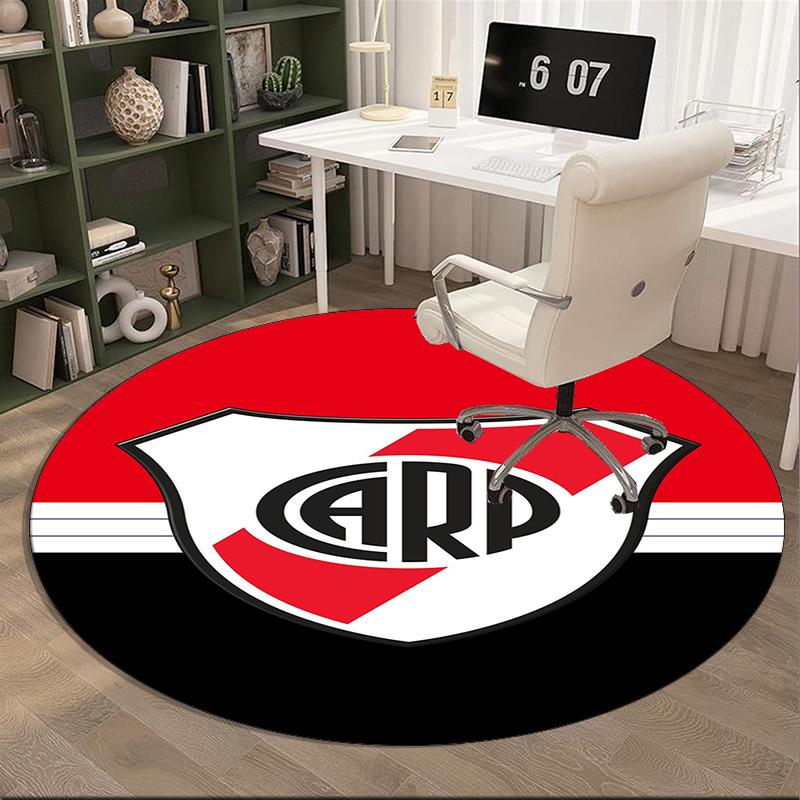 River Plate Emblem Round Rug for Livingroom,Bedroom, Palyroom, Chair Rug, Area rug, Circle Carpet, Large Size Fan Christmas gift