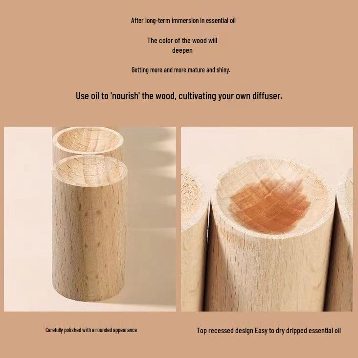 Деревянный настольный аромадиффузор - Бук, Орех, Падук. Доступны варианты.