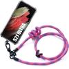 Protective Case - BOOLING - for Samsung Galaxy S21 Ultra - Anti-Scratch - Shockproof - Removable Lanyard Pink