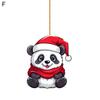 Изысканное рождественское украшение в виде панды, идеальные детали и яркие цвета.. Эти украшения просто необходимы, чтобы придать вашему дому нотку праздничного очарования.