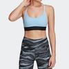 Adidas Спортивный бюстгальтер средней интенсивности для тренировок, женское нижнее белье, ярко-синий DX9239
