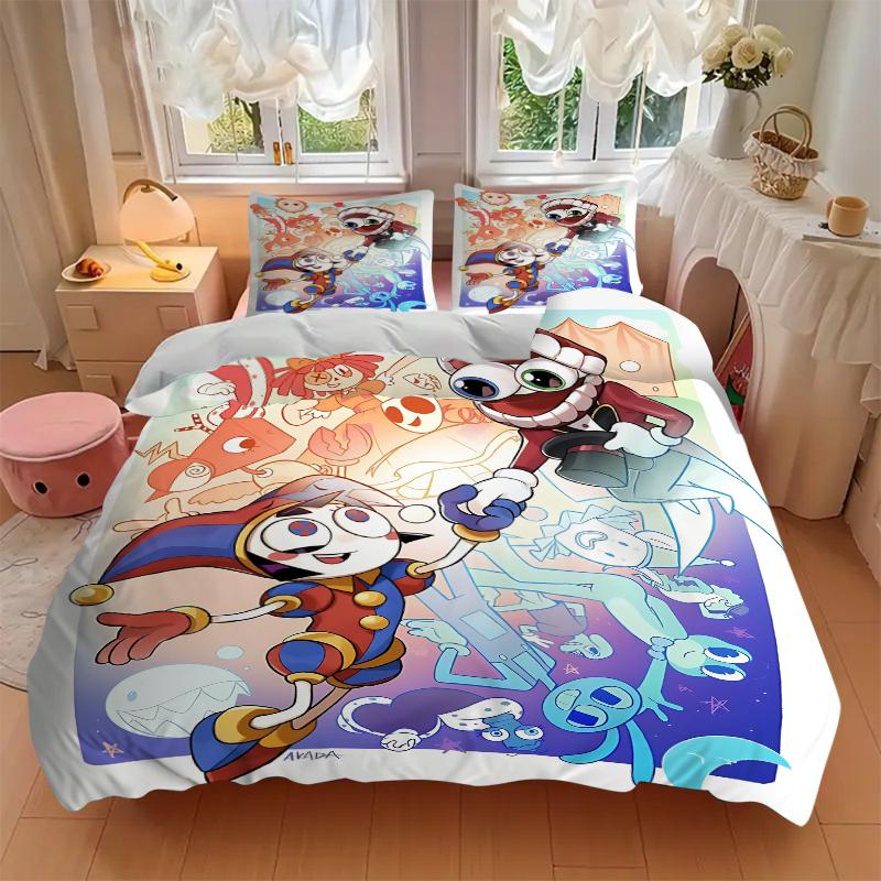 3Pcs Space Adventure Duo Bedding Sets For All Sizes New 3D Printed Bed Cover Comforter Duvet Cover Pillowcase Bedroom Decoration