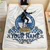 Custom Name Bristol Rovers Flannel Blanket, High quality Comfortable for All Seasons, Home Decor, Warmth and Comfort