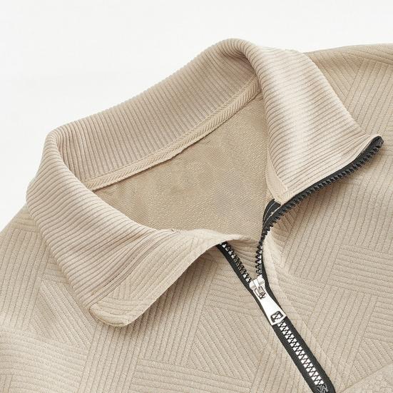 Мужской свитер весна-зима однотонный с длинными рукавами трикотажный толстый эластичный тонкий