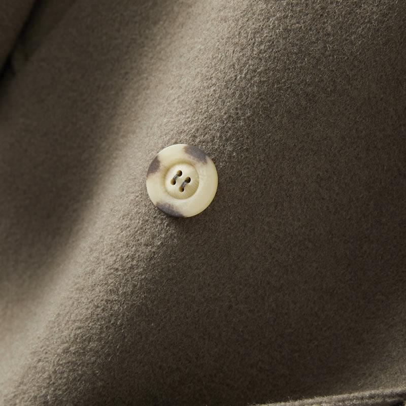 Женское пальто из 100% шерсти TIDENOVEL Осеннее шерстяное длинное пальто Ручной работы Пальто-бушлат Зимняя теплая шерстяная длинная куртка Пальто