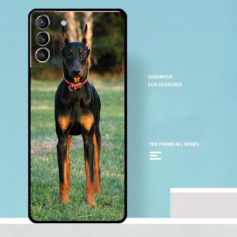 Doberman Dog Case For Samsung Galaxy S24 Ultra S20 S21 S22 S23 S25 Ultra S9 S10 Plus S25 FE Phone Cover