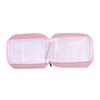 Women Portable Mini Corduroy Sanitary Napkins Storage Bag Travel Solid Color Cosmetic Toiletry Pouch with Zipper